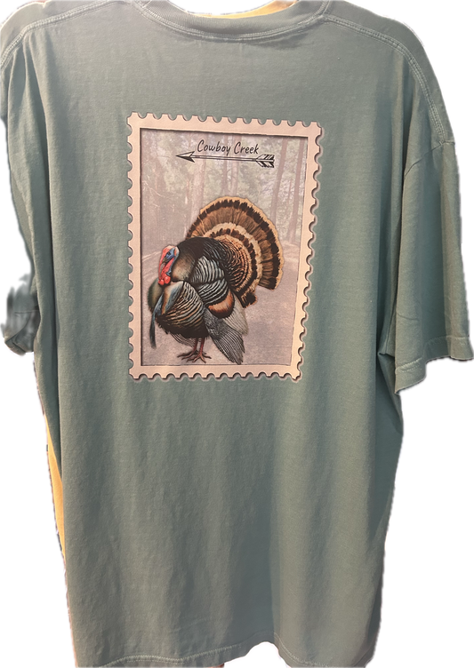 teal turkey shirt