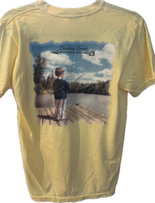 yellow spring fishing shirt